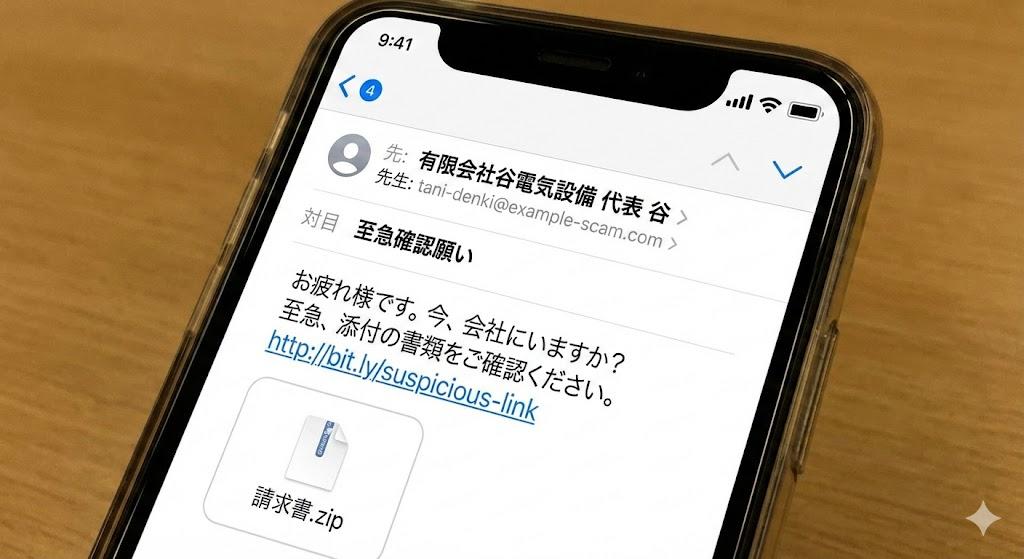 【重要】弊社を装った「なりすましメール」にご注意ください! お知らせ