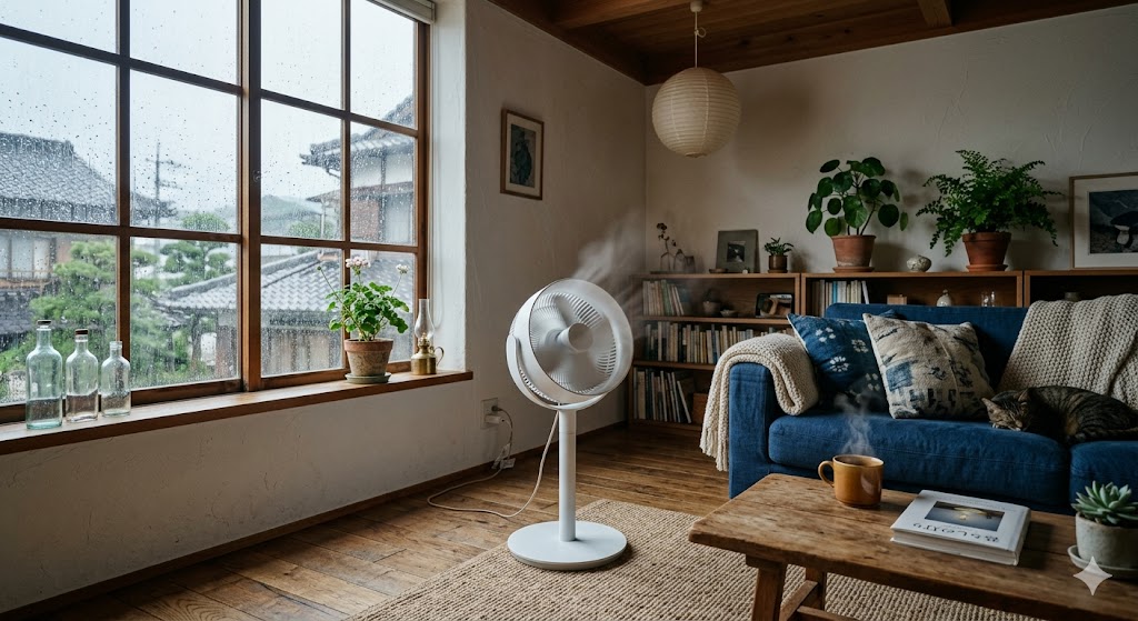 【雨の日のジメジメ対策】サーキュレーターの置き方1つでお部屋が激変!? ブログ